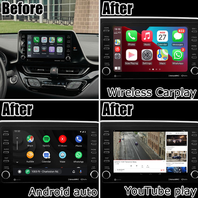 Toyota C-HR CHR kablosuz android otomatik araba oynatımı ile Android 13 multimedya ara yüzü