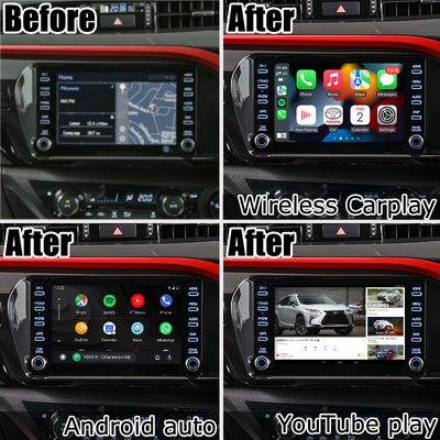 Toyota Hilux Android 13 multimedya video arayüzü kablosuz carplay android otomatik dokunma 3