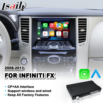 Infiniti FX FX30dS FX35 FX37 FX50 2008-2013 Yıl için Lsailt Kablosuz Android Otomatik Carplay Arayüzü