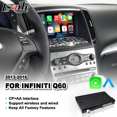 Lsailt Android Auto CP AA OEM Entegrasyon Carplay Arayüzü Infiniti Q60 2013-2016 için