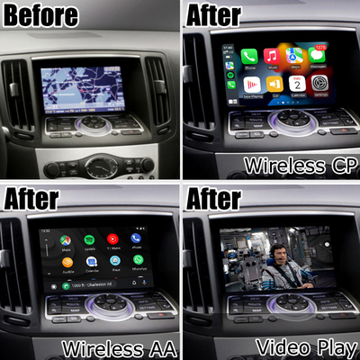 Infiniti G37 G25 Q40 Q60 370GT skyline 08IT için kablosuz carplay android oto modülü