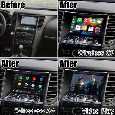 Infiniti FX35 FX37 FX50 QX70 için kablosuz carplay android otomatik arayüz kutusu