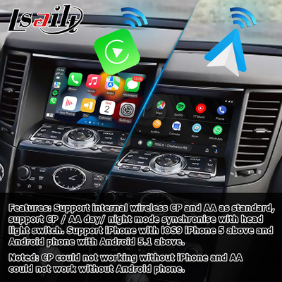 Infiniti FX35 FX37 FX50 QX70 için kablosuz carplay android otomatik arayüz kutusu