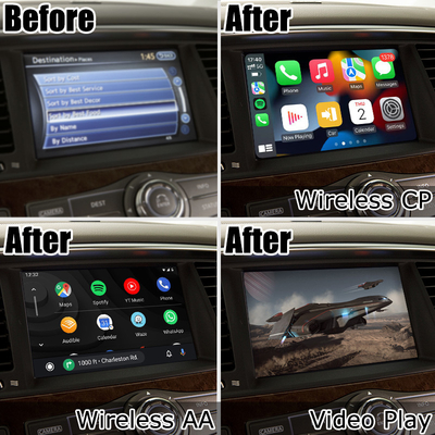 Infiniti QX80 QX56 Z62 kablosuz carplay android otomatik multimedya arayüzü IT08