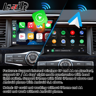Infiniti QX80 QX56 Z62 kablosuz carplay android otomatik multimedya arayüzü IT08