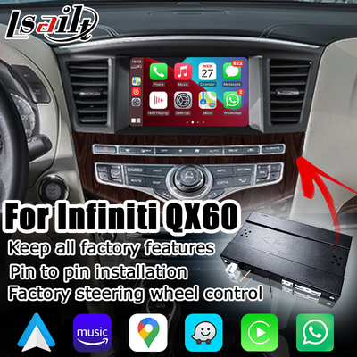 Infiniti JX35 QX60 kablosuz carplay android otomatik arayüz hasarsız yükseltme çözümü