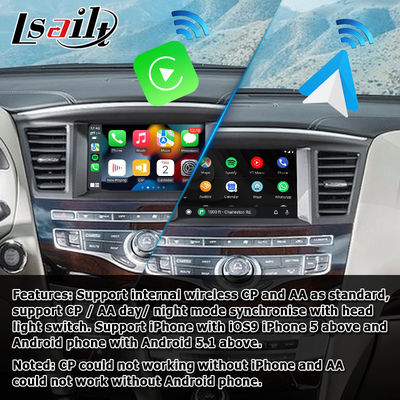 Infiniti JX35 QX60 kablosuz carplay android otomatik arayüz hasarsız yükseltme çözümü
