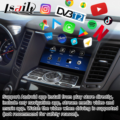 INFINITI QX70 FX35 FX37 HD ekran yükseltme kablosuz carplay android otomatik IT06