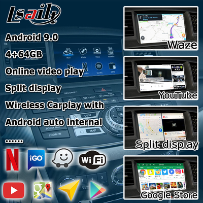 Infiniti M35 M45 Nissan Fuga HD çoklu parmak dokunmatik ekran yükseltme carplay android otomatik video arayüzü
