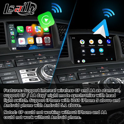 Infiniti M35 M45 Nissan Fuga HD çoklu parmak dokunmatik ekran yükseltme carplay android otomatik video arayüzü