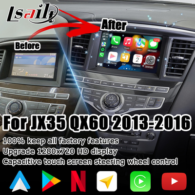 HD çoklu parmak dokunmatik ekran carplay Infiniti QX60 JX35 2013-2016 IT06 için android otomatik yükseltme