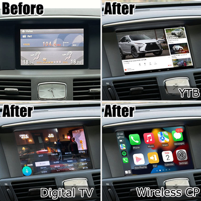 Infiniti Q70 M35 M35h M45 Nissan Fuga Android carplay çoklu parmak dokunmatik yükseltme
