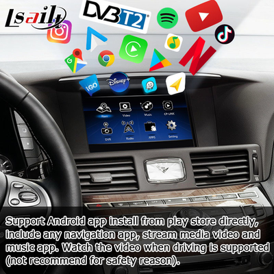 Infiniti Q70 M35 M35h M45 Nissan Fuga Android carplay çoklu parmak dokunmatik yükseltme