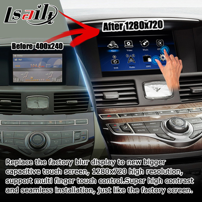 Infiniti Q70 M35 M35h M45 Nissan Fuga Android carplay çoklu parmak dokunmatik yükseltme