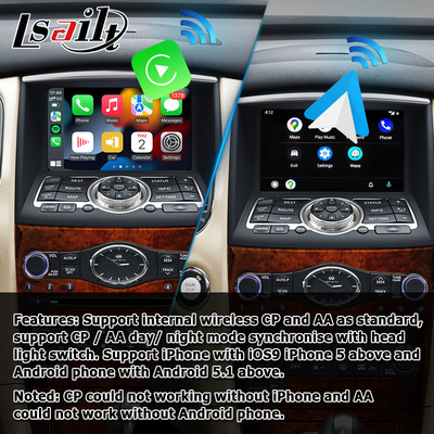 Infiniti QX50 EX EX35 EX25 EX37 Nissan skyline crossover Android HD ekran carplay android otomatik yükseltmew