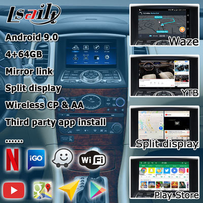 Infiniti QX50 EX EX35 EX25 EX37 Nissan skyline crossover Android HD ekran carplay android otomatik yükseltmew