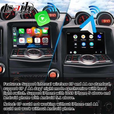 Nissan 370z tahribatsız HD ekran Youtube kablosuz carplay android otomatik yükseltme