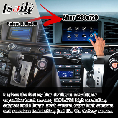 Nissan Elgrand E52 HD çoklu parmak dokunmatik HD ekran yükseltme kablosuz carplay android otomatik
