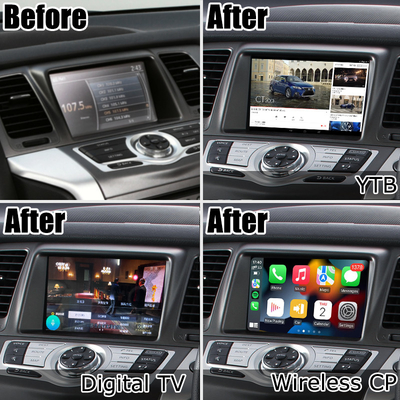 Nissan Murano Z51 Android HD ekran yükseltme Android otomatik carplay Youtube waze Netflix play