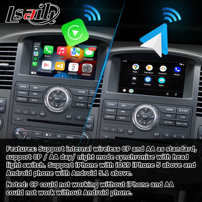 Nissan Pathfinder R51 carplay android auto için HD çoklu parmak dokunmatik ekran yükseltmesi
