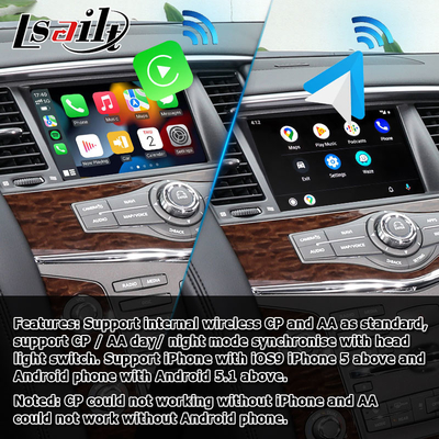 Nissan Patrol Y62 2010-2016 android otomatik carplay youtube video arayüzü ile dokunmatik ekran yükseltmesi
