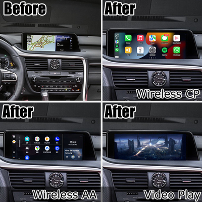 Lexus RX350 RX450h RX200t kablosuz carplay android otomatik ekran yansıtma arabirimi