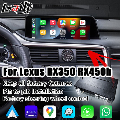 Lexus RX350 RX450h RX200t kablosuz carplay android otomatik ekran yansıtma arabirimi