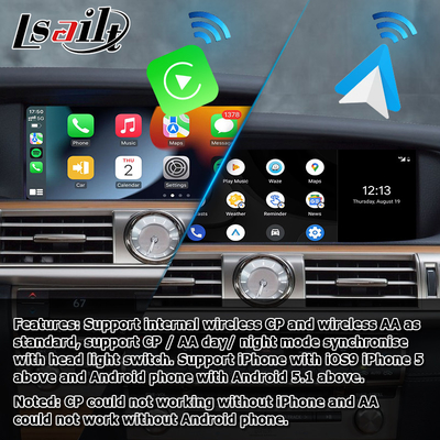 Lsailt tarafından Lexus LS600h LS460 2012-2017 12 ekran android otomatik ekran yansıtma için kablosuz carplay yükseltme