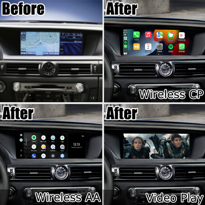 Lsailt tarafından Lexus GS450h GS350 GS200t için kablosuz carplay android otomatik arayüzü