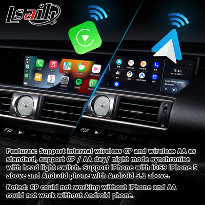 Lexus IS350 IS200t IS300 IS300h kablosuz bağlantı android oto kutusu ekran yansıtma