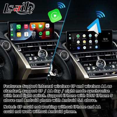 Lexus NX300 NX300h 2018 2021 kablosuz carplay android otomatik arayüz kutusu