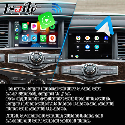 Infiniti QX80 QX56 Z62 carplay android otomatik çoklu parmak HD dokunmatik ekran upgarde IT08