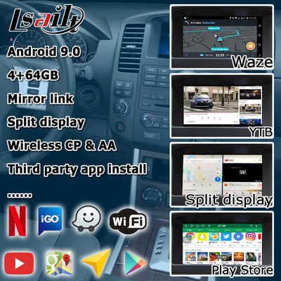 Nissan Pathfinder IT08 R51 HD ekran yükseltme kablosuz carplay android otomatik navigasyon kutusu
