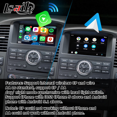 Nissan Pathfinder IT08 R51 HD ekran yükseltme kablosuz carplay android otomatik navigasyon kutusu