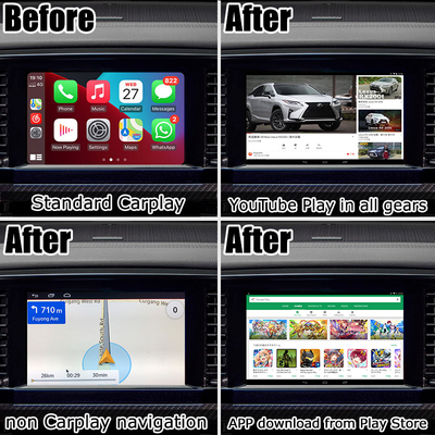 Nissan Patrol Y62 2020 için OEM Carplay tabanlı Android Arayüzü AI Kutusu