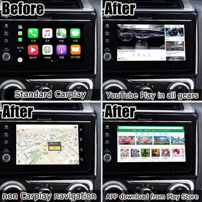 Honda ve diğer araba modellerinde Orijinal OEM fabrika Carplay ile Android Arayüzü AI Kutusu