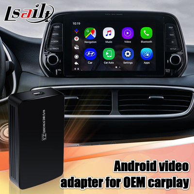 Araba Video Arayüzü Android 9.0 AI Kutusu USB HDMI carplay ile Hyundai Kia arabalar için