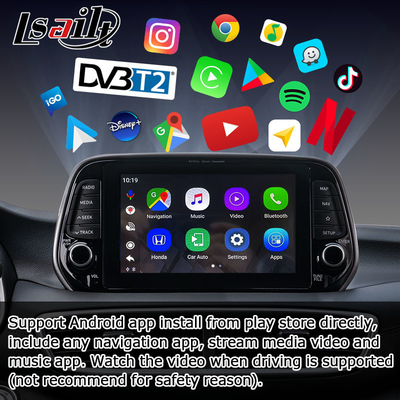 Araba Video Arayüzü Android 9.0 AI Kutusu USB HDMI carplay ile Hyundai Kia arabalar için