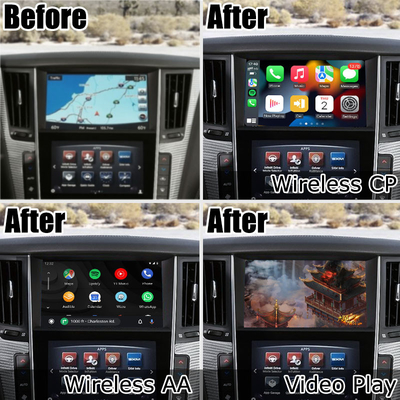 Infiniti Q50 Q60 kablosuz carplay android otomatik ekran projeksiyon medya arayüzü