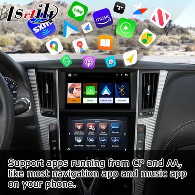 Infiniti Q50 Q60 kablosuz carplay android otomatik ekran projeksiyon medya arayüzü