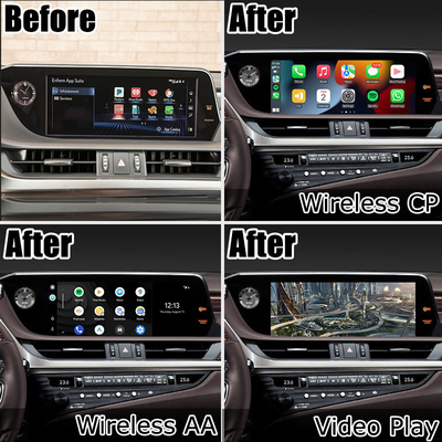 Lexus ES300h ES350 ES250 daha ucuz sürüm için kablosuz carplay android otomatik