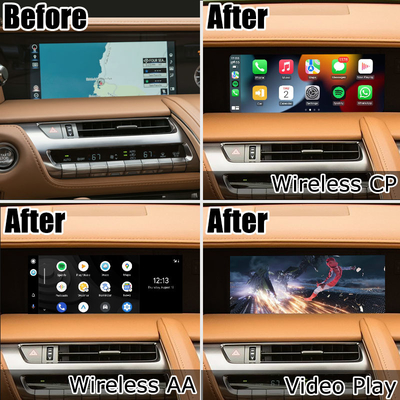 Lexus LC LC500 LC500h kablosuz android otomatik carplay medya arabirimi desteği ekran yansıtma