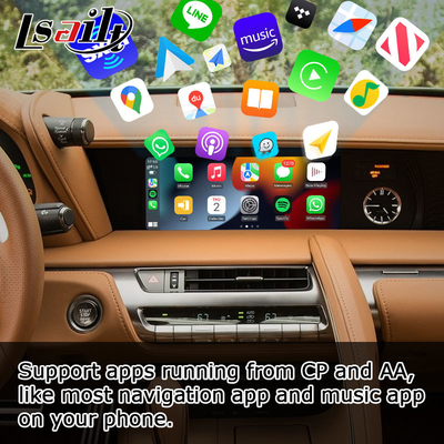 Lexus LC LC500 LC500h kablosuz android otomatik carplay medya arabirimi desteği ekran yansıtma