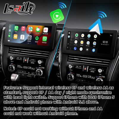 Lexus LM300h LM350 LM ekran projeksiyonu için kablosuz Android otomatik carplay