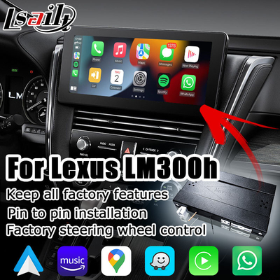 Lexus LM300h LM350 LM ekran projeksiyonu için kablosuz Android otomatik carplay