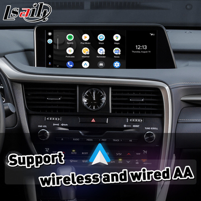 Lexus Carplay Android Otomatik Arayüzü RX450H RX350 RX 350 Fare Kontrolü 2016-2019