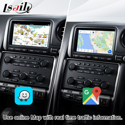 Lsailt Araba Multimedya Ekranı GT-R GTR R35 için 4+64GB Kablosuz CarPlay, Yükseltme Ekranı