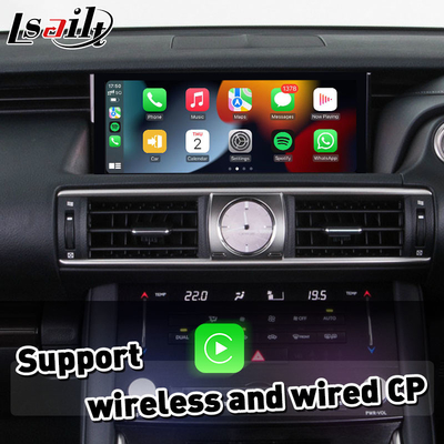 Kablosuz Android Otomatik Carplay Arayüzü Lexus IS200T IS300H IS350 F Sport IS 200T Fare Kontrolü 2017-2020