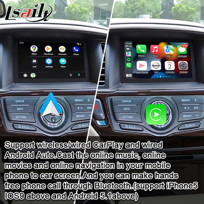 Android Auto özellikli Nissan Pathfinder, Patrol, Armada Infiniti QX için CarPlay Araba Multimedya Ekranı