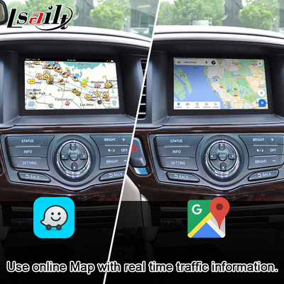Android Auto özellikli Nissan Pathfinder, Patrol, Armada Infiniti QX için CarPlay Araba Multimedya Ekranı